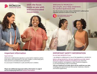 Image of INGREZZA Patient Brochure